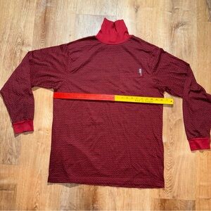 Haband Red Patterned Turtleneck Shirt